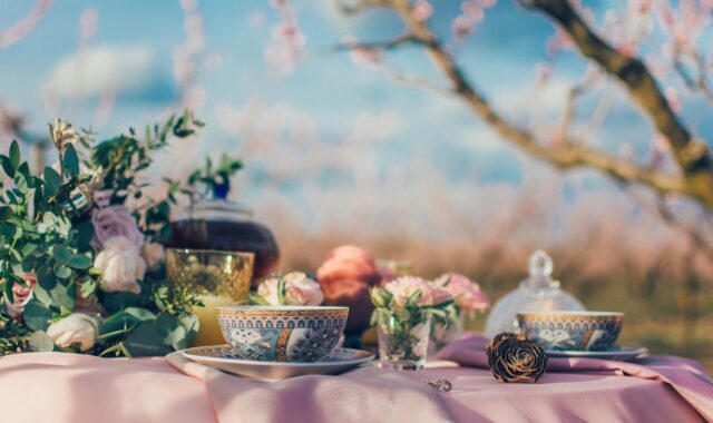 tea, cup, drink, table, traditional, tea cup, nature, outdoors