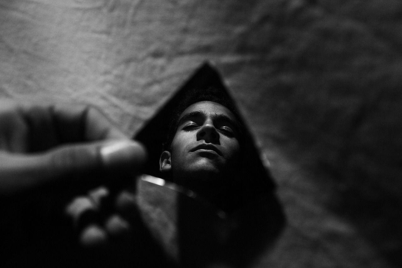 mirror, man, darkness, sadness, anxiety, gloom, broken mirror, broken, black and white, mirror, mirror, mirror, mirror, mirror, man, anxiety, broken