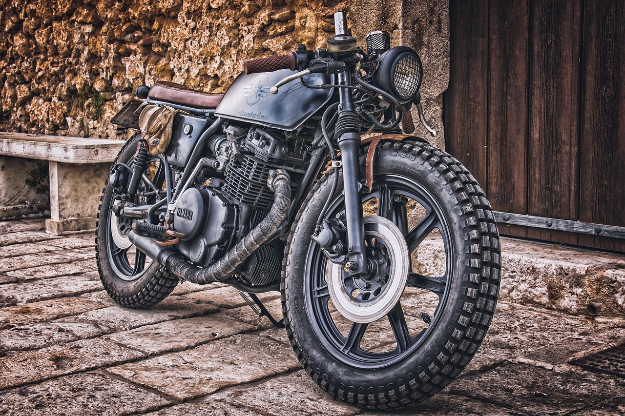 motorcycle, yamaha, vehicle, old, machine, bicycle, black, matt, engine, technology, japanese, athletic, tire, profile, stollen, motorcycle, motorcycle, motorcycle, motorcycle, motorcycle, yamaha