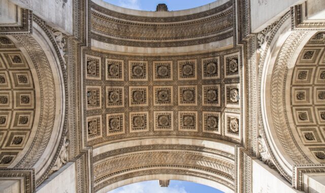 arc de triomphe, architecture, vaulted, history, monument, hd wallpaper, 4k wallpaper
