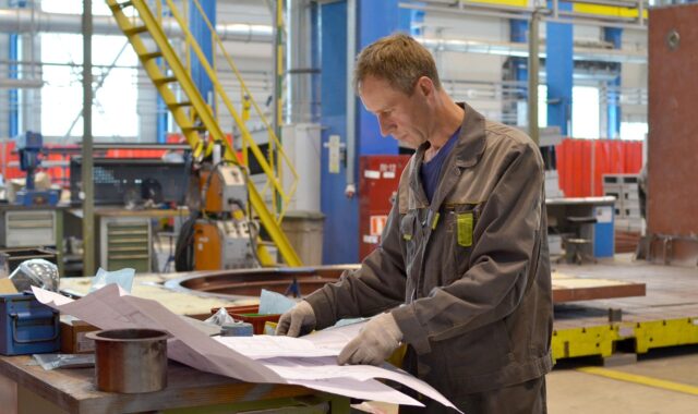 drawings, factory, people