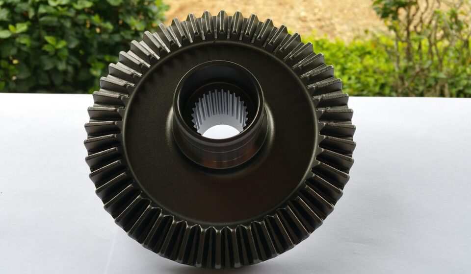 gear, crown gear, splines, metal