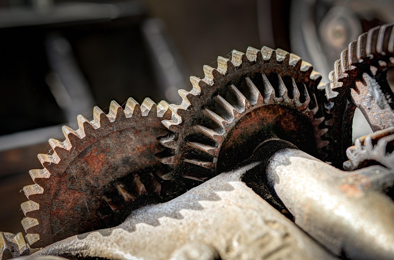 cogwheel, cog, hdr, machine, equipment, work, technology, fit, grind, metal, old, rusty, rough, brown technology, brown work, brown metal, cogwheel, cog, cog, cog, cog, cog, grind, grind, grind, grind