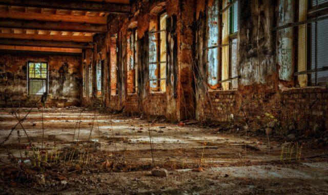 factory, hall, empty, old factory, ruin, decay, lost places, factory building, old, disintegrate, destruction, broken, mood, abandoned places, pforphoto, dilapidated, crumble, masonry